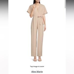 Alex Marie Gingham Jumpsuit. Size 18. Tags still on.